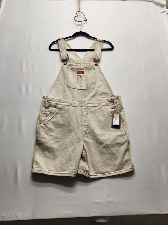 Dickies Pants - ⭐️NWT Dickies Bib Carpenter Shortalls Utility Cream Juniors Large Women Sm/Med